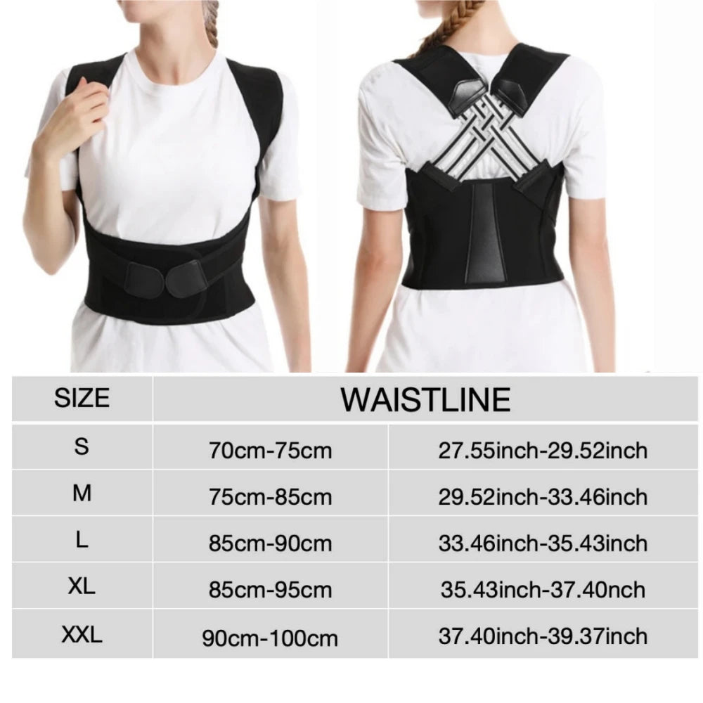 Harnais de Soutien Dorsal Complet — Redresseur d'Épaules pour Homme et Femme