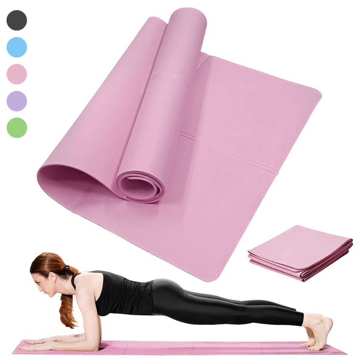 Tapis de yoga et pilates en EVA 173 × 61 cm – 3, 4 ou 6 mm