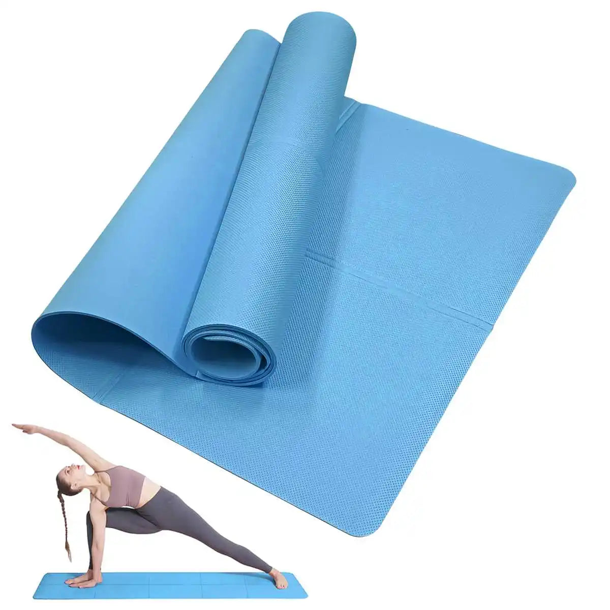 Tapis de yoga et pilates en EVA 173 × 61 cm – 3, 4 ou 6 mm