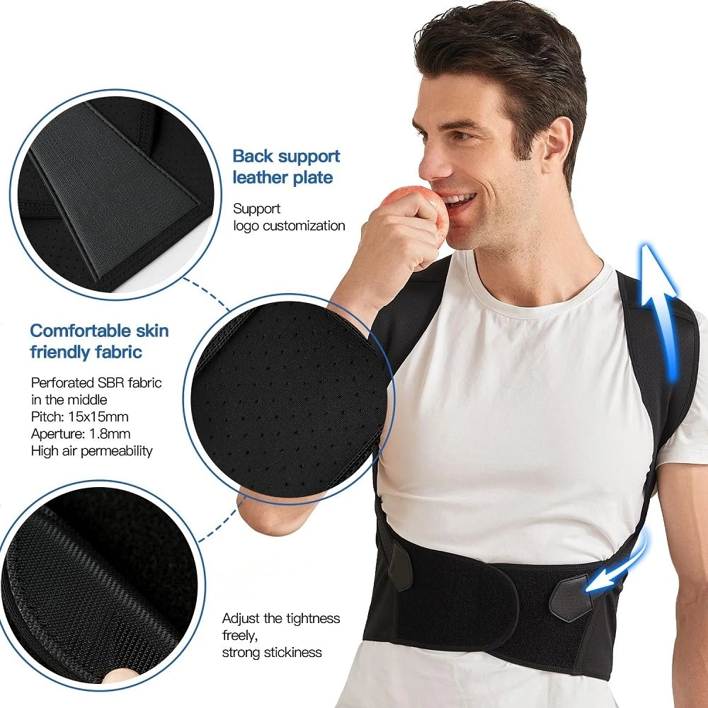 Harnais de Soutien Dorsal Complet — Redresseur d'Épaules pour Homme et Femme