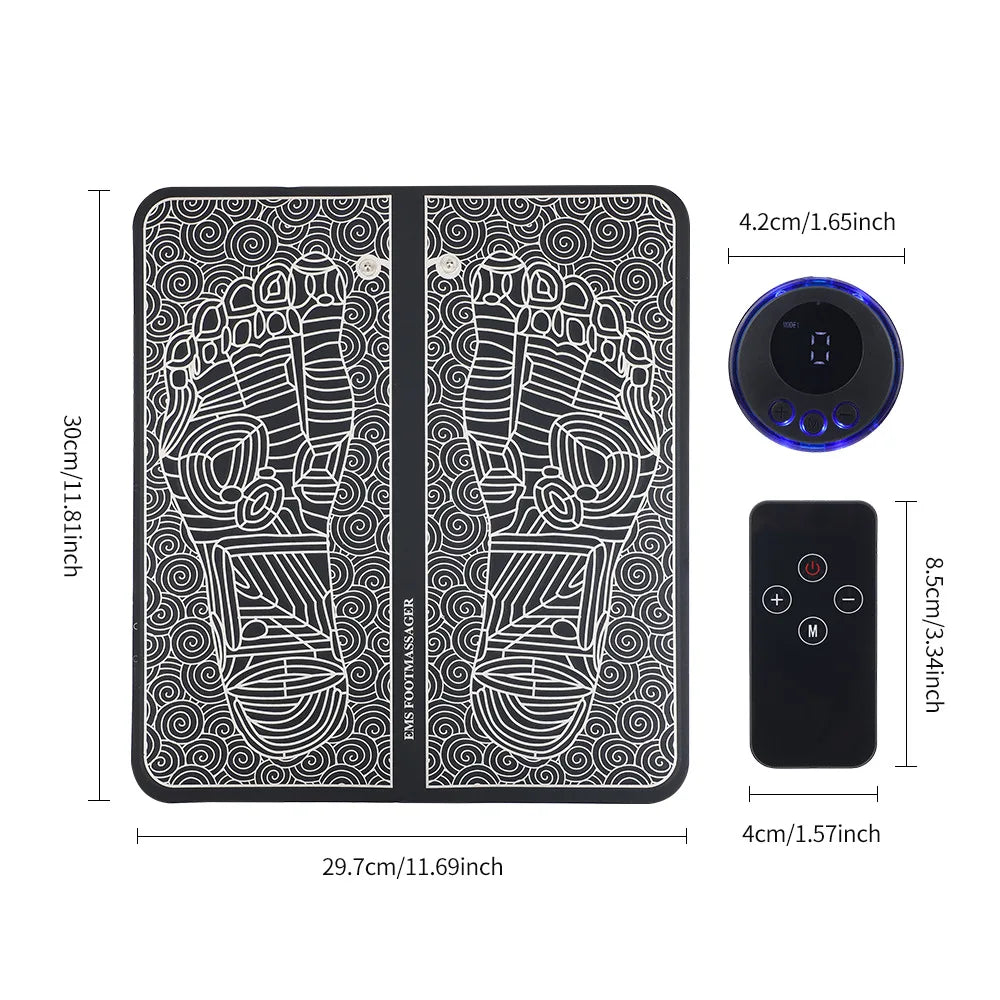 Masseur de Pieds Électrique EMS — Relaxation & Stimulation Musculaire