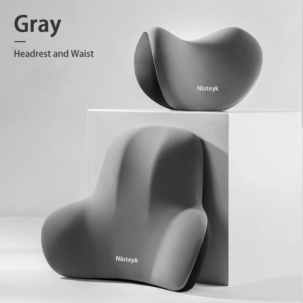 Coussin de Tête et Nuque pour Voiture — Mousse à Mémoire de Forme