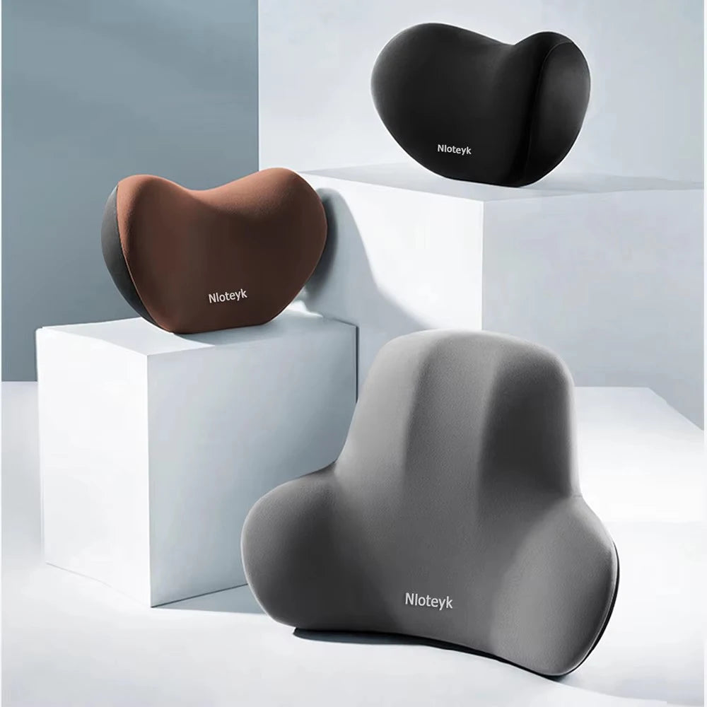 Coussin de Tête et Nuque pour Voiture — Mousse à Mémoire de Forme