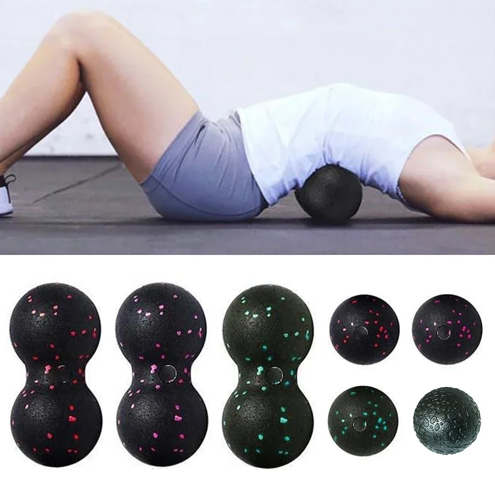 Balle de massage cacahuète 8 cm en EPP – Dos, nuque et pieds