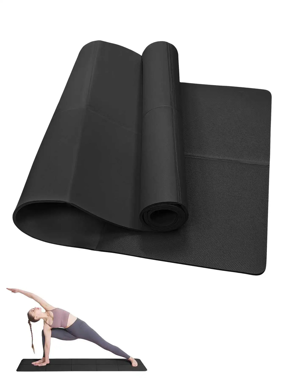 Tapis de yoga et pilates en EVA 173 × 61 cm – 3, 4 ou 6 mm