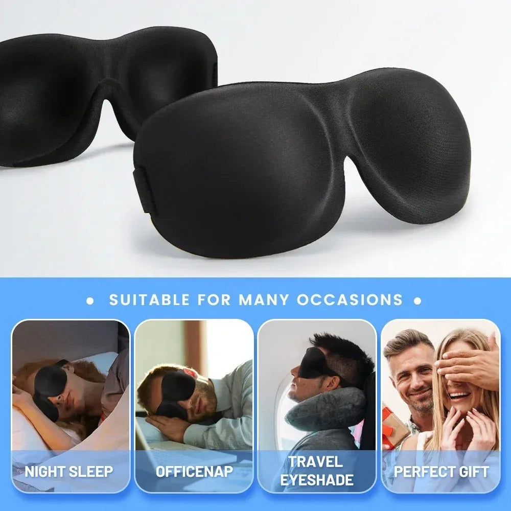 Masque de sommeil 3D en mousse à mémoire de forme — Monea Loom