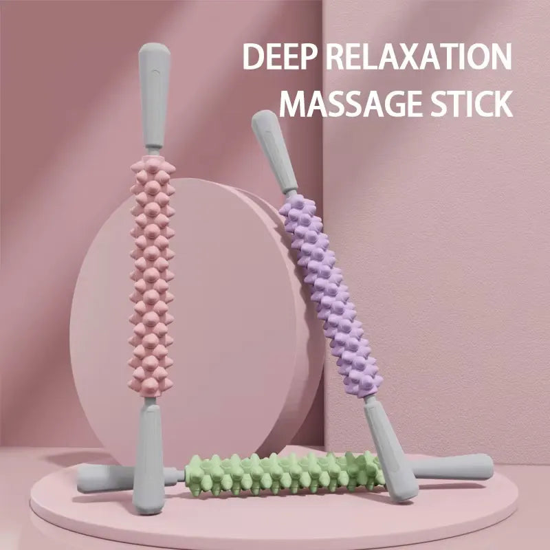 Bâton de massage à picots « dents de loup » – Jambes et bras