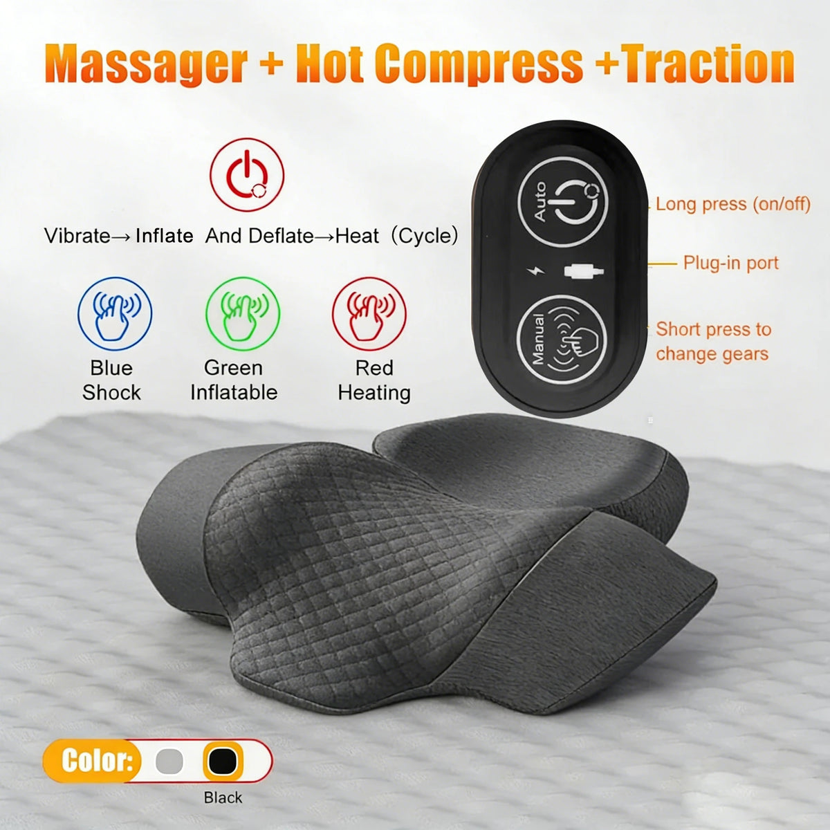 Coussin de massage pour la nuque et les épaules