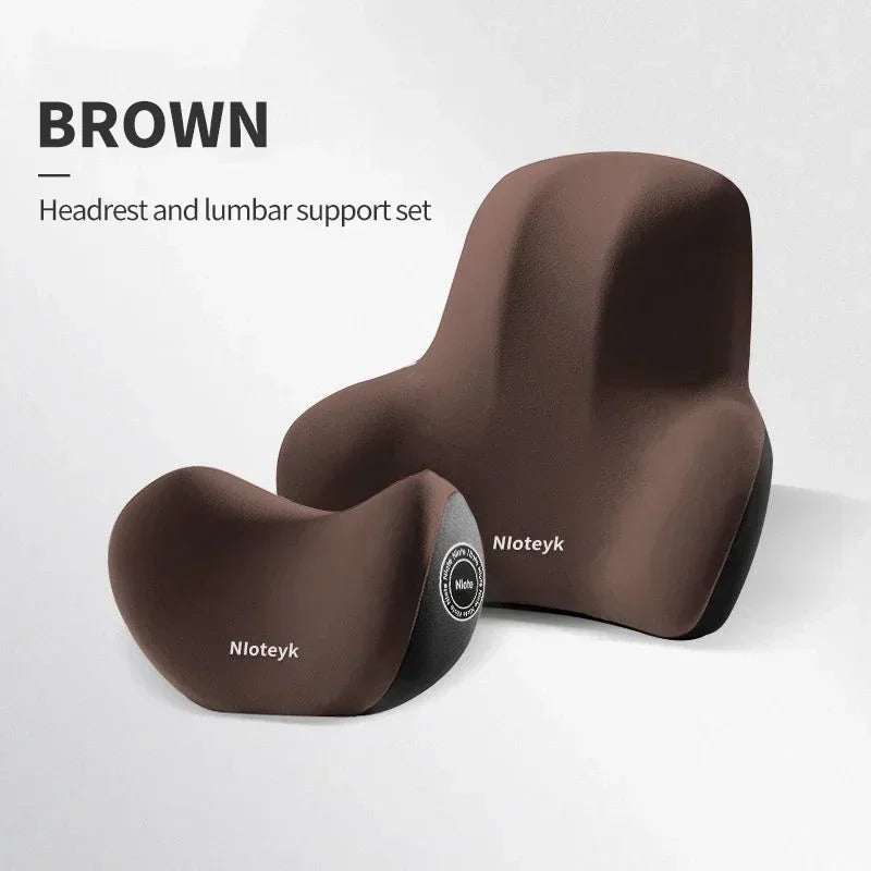 Memory Foam Car Neck Cushion Car LCoussin de Soutien Auto — Appui-Tête & Lombaire pour Voiture