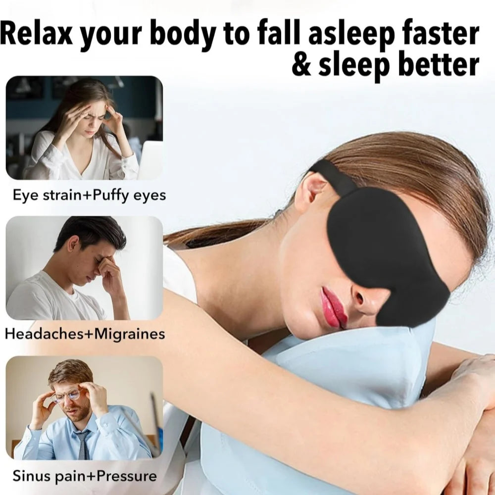 Masque de sommeil 3D en mousse à mémoire de forme — Monea Loom