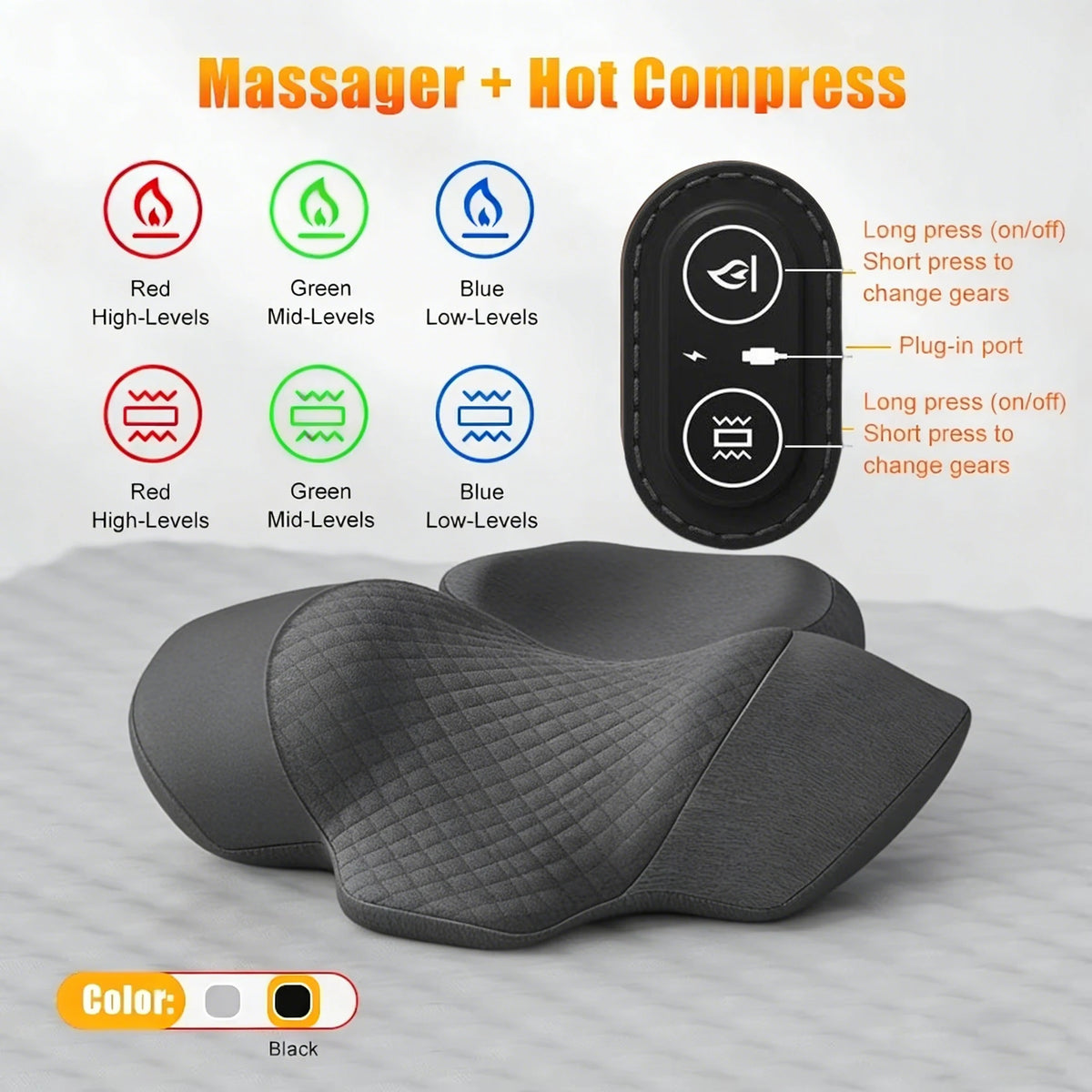Coussin de massage pour la nuque et les épaules